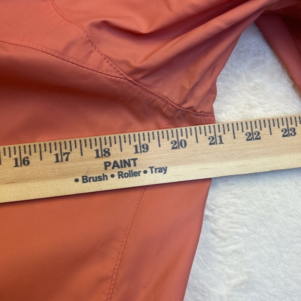 Columbia Womens Windbreaker Size Large Hooded Full Zip Jacket Vented Peach Coral - Picture 12 of 12